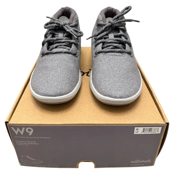 ALLBIRDS Wool Runner-Up Mizzle Water-Repellent High-Top Sneaker Women Sz 9 $145