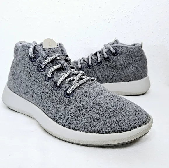Allbirds Wool Runner-Up Mizzles High Top Sneaker in Gray Size 8