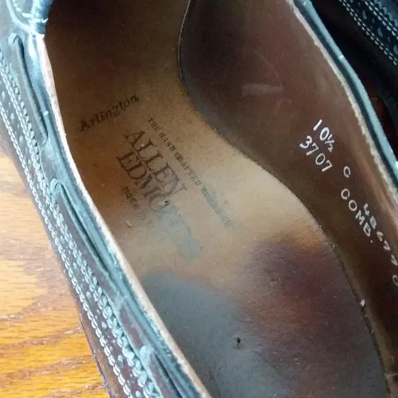 Allen Edmonds Arlignton Slip On Shoes Size 10.5 C