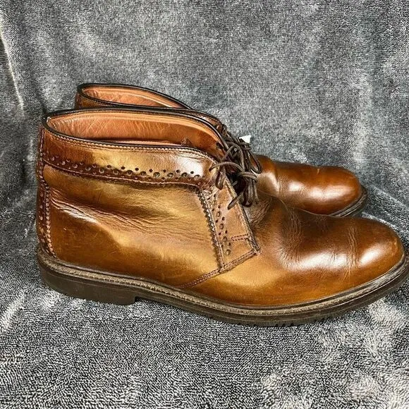 Allen Edmonds Bellevue Mens Brown Leather Chukka Ankle Boots 1945 Size 13