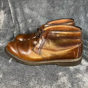 Allen Edmonds Bellevue Mens Brown Leather Chukka Ankle Boots 1945 Size 13