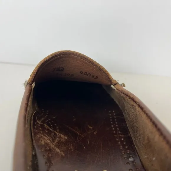 Allen Edmonds Boulder Slip On Loafers Leather Browne Mens Size 7.5