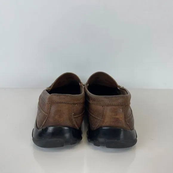 Allen Edmonds Boulder Slip On Loafers Leather Browne Mens Size 7.5