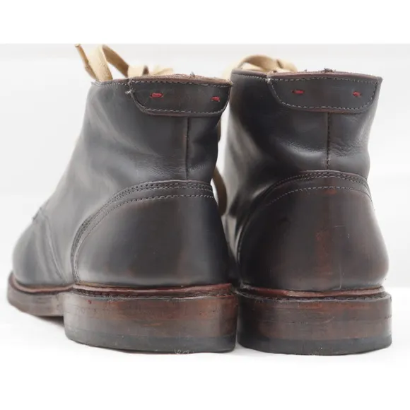 Allen Edmonds Dark Brown Odenwald 8955 US 10D Chukka Shoes Leather Ankle Boots