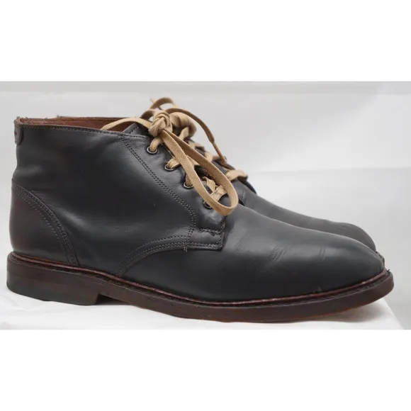 Allen Edmonds Dark Brown Odenwald 8955 US 10D Chukka Shoes Leather Ankle Boots