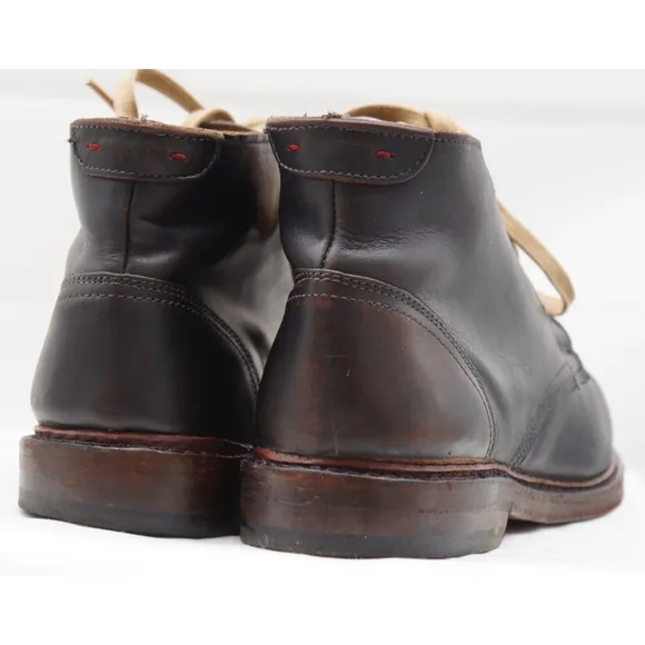 Allen Edmonds Dark Brown Odenwald 8955 US 10D Chukka Shoes Leather Ankle Boots