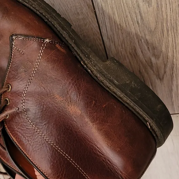 ALLEN‎ EDMONDS Kirkwood Brown Leather Sz 9 EEE Chukka Boots Shoes