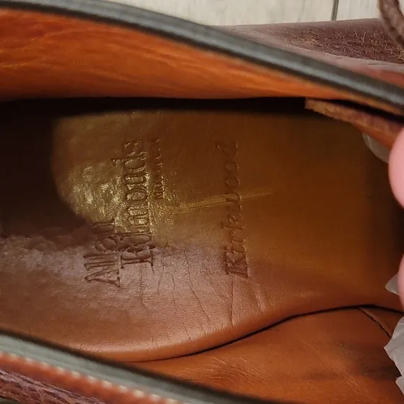 ALLEN‎ EDMONDS Kirkwood Brown Leather Sz 9 EEE Chukka Boots Shoes