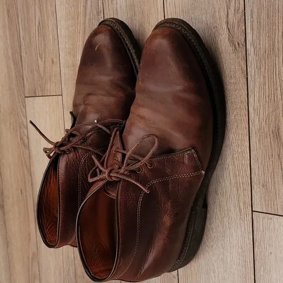 ALLEN‎ EDMONDS Kirkwood Brown Leather Sz 9 EEE Chukka Boots Shoes