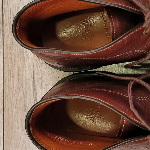 ALLEN‎ EDMONDS Kirkwood Brown Leather Sz 9 EEE Chukka Boots Shoes
