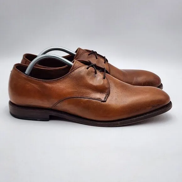 Allen Edmonds Leather Kenilworth Comfort Dress Oxford Shoes Brown 10.5 Lace READ