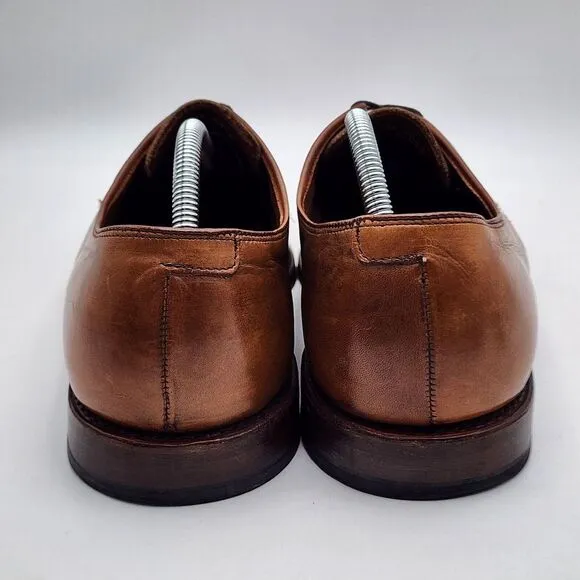 Allen Edmonds Leather Kenilworth Comfort Dress Oxford Shoes Brown 10.5 Lace READ