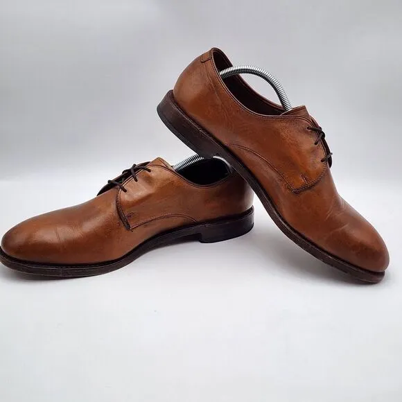 Allen Edmonds Leather Kenilworth Comfort Dress Oxford Shoes Brown 10.5 Lace READ