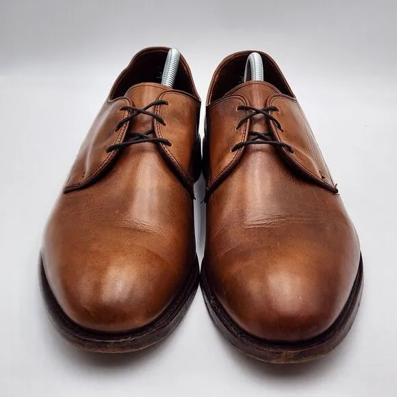 Allen Edmonds Leather Kenilworth Comfort Dress Oxford Shoes Brown 10.5 Lace READ