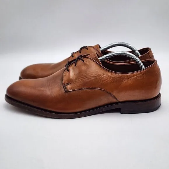 Allen Edmonds Leather Kenilworth Comfort Dress Oxford Shoes Brown 10.5 Lace READ