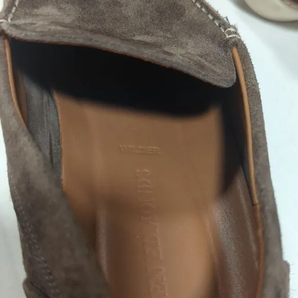 Allen Edmonds Men's Brown Venetian Slip-On Suede Wilder Loafers Size 10 3E
