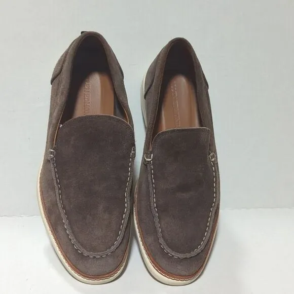 Allen Edmonds Men's Brown Venetian Slip-On Suede Wilder Loafers Size 10 3E