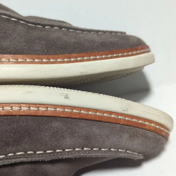 Allen Edmonds Men's Brown Venetian Slip-On Suede Wilder Loafers Size 10 3E
