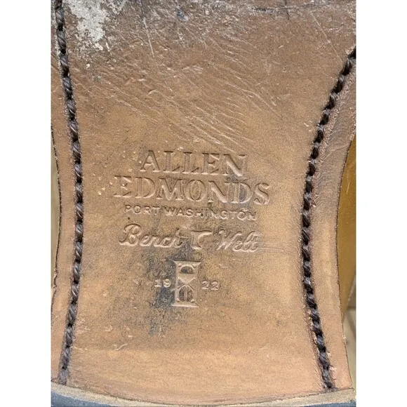 Allen Edmonds Mens Grayson Slip On Loafer Dress Shoes Tasseled Walnut Sz 11.5 3A