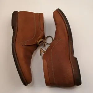 ALLEN EDMONDS Ranch-Skos‎ Leather Tan Brown Sz 14 A Mens Boots Shoes