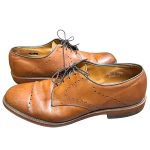 Allen Edmonds Troy Walnut Brown Leather Cap Toe Oxford Dress Shoes Work 10.5