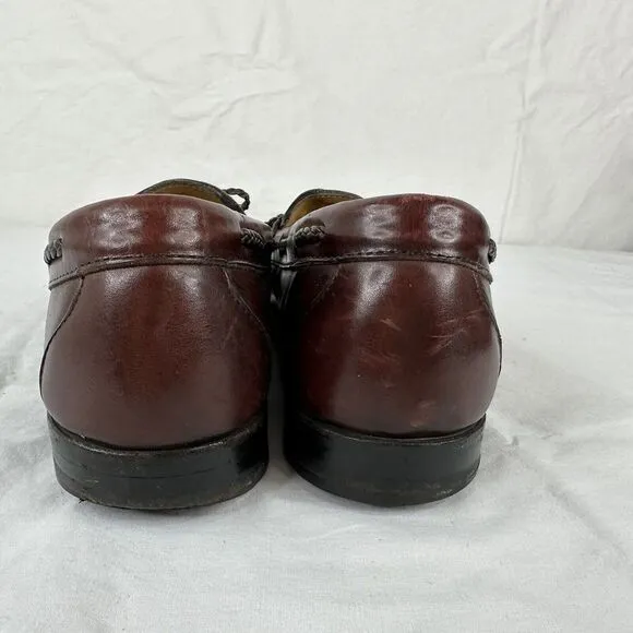 Allen Edmonds Woodstock Braided Kiltie Merlot  Slip-On Loafers shoes 10 D USA