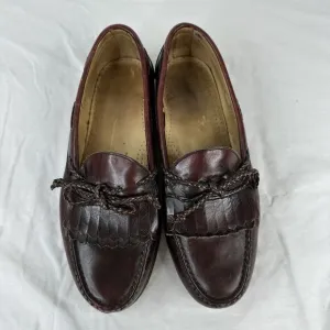 Allen Edmonds Woodstock Braided Kiltie Merlot  Slip-On Loafers shoes 10 D USA