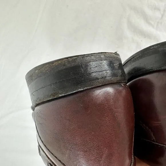 Allen Edmonds Woodstock Braided Kiltie Merlot  Slip-On Loafers shoes 10 D USA
