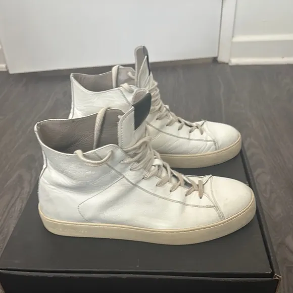 AllSaint White High-Top Sneakers