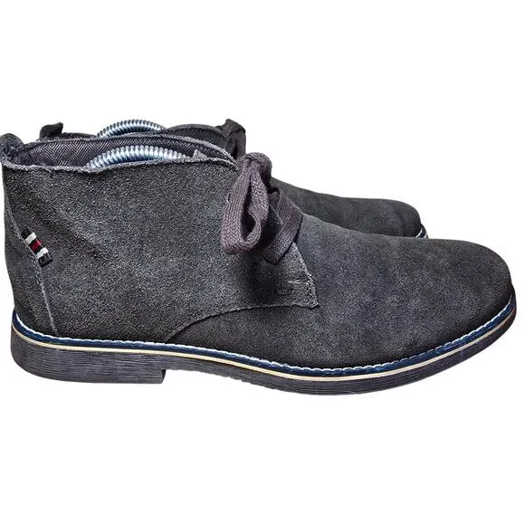 Alpine Swiss Mens 9 Brown Suede Chukka Boots Lace Up Shoes Crepe Sole EUC