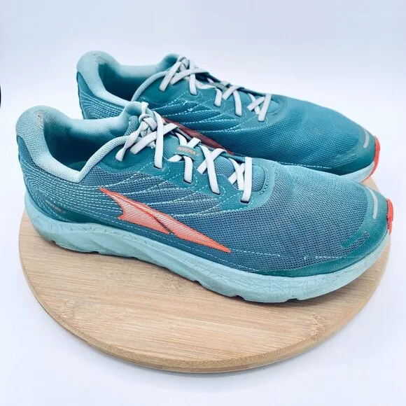 Altra Rivera 2 Running Shoes Mens 11.5 Teal Blue Mesh Trail Sneakers