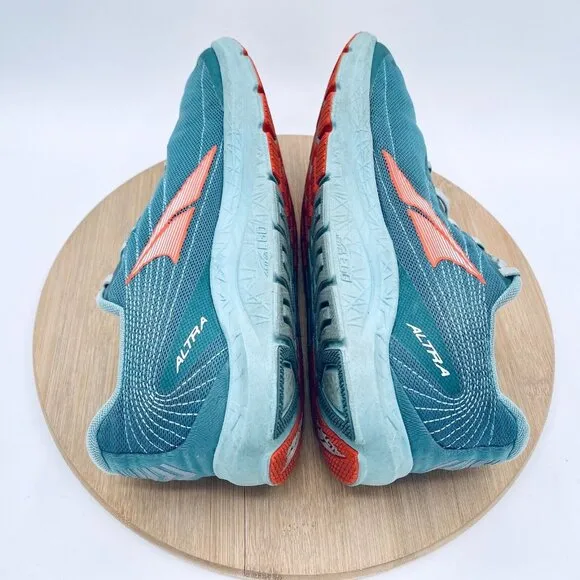 Altra Rivera 2 Running Shoes Mens 11.5 Teal Blue Mesh Trail Sneakers