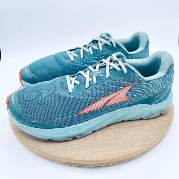 Altra Rivera 2 Running Shoes Mens 11.5 Teal Blue Mesh Trail Sneakers