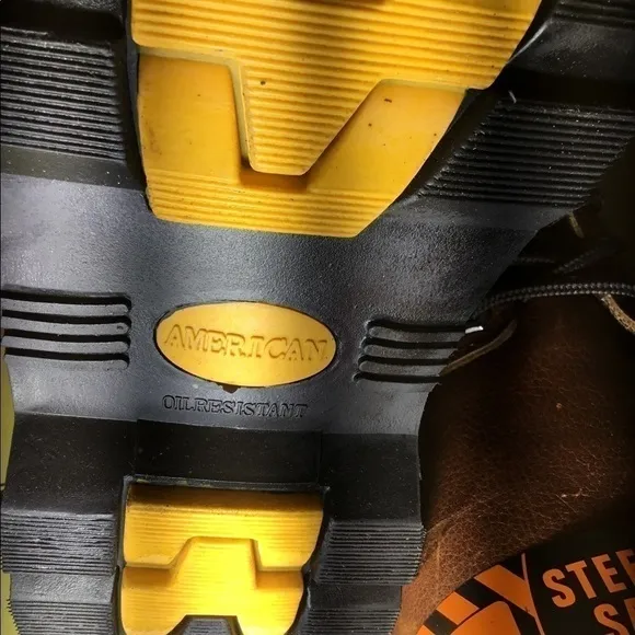 American goodyear steel toe work boots