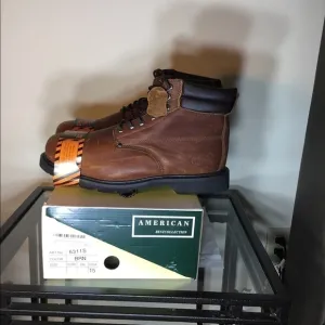 American goodyear steel toe work boots
