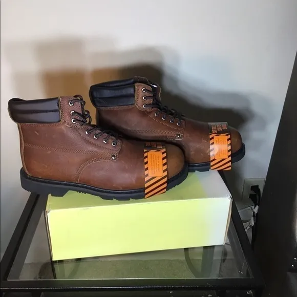 American goodyear steel toe work boots