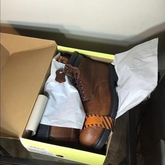 American goodyear steel toe work boots
