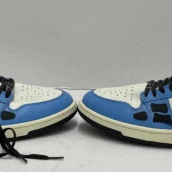 Amiri bones Skel Top Jordan Blue and White High-Top Sneakers