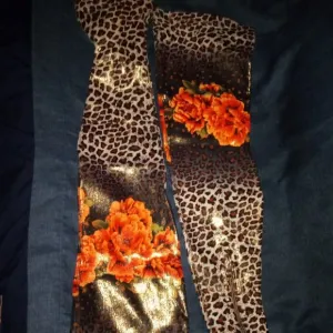 &quot; THE EYE OF THE LEOPARD &quot;  Leopard with a Shimmer Thigh High  ( BRAND NEW !!! )