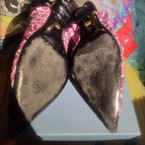 Amy Crookes Sling Back Shoes Lavender Pink