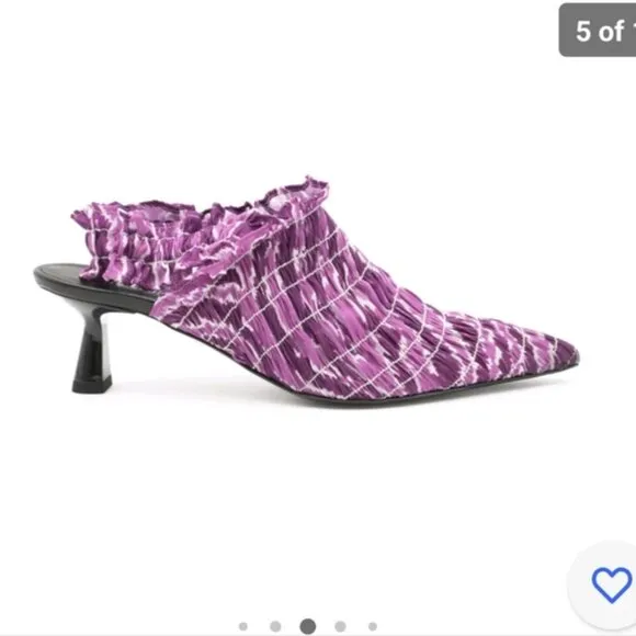 Amy Crookes Sling Back Shoes Lavender Pink