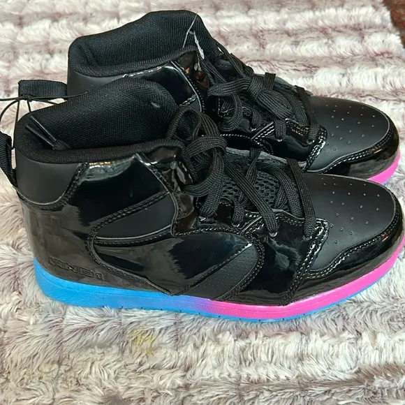 And1 girl high top memory foam sneakers size 6