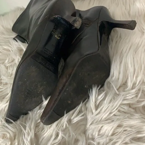 ANDREA RIVALTA BROWN LEATHER BOOTS SIZE 9‎