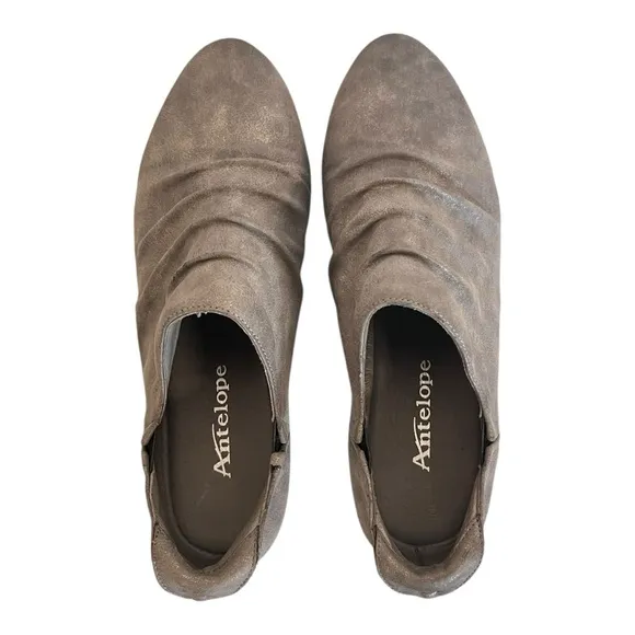 Antelope | J43 Sati Taupe Sailor Leather Slip On Shoes 38 7