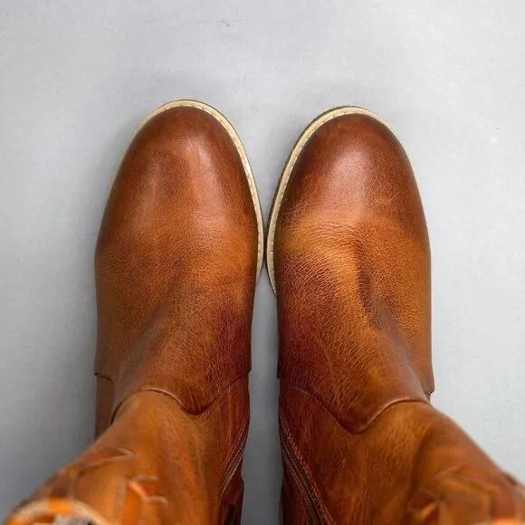 Antelope Women's Size 5.5 Tobacco Brown Leather Ankle Boots