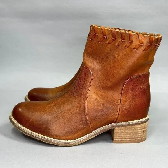 Antelope Women's Size 5.5 Tobacco Brown Leather Ankle Boots