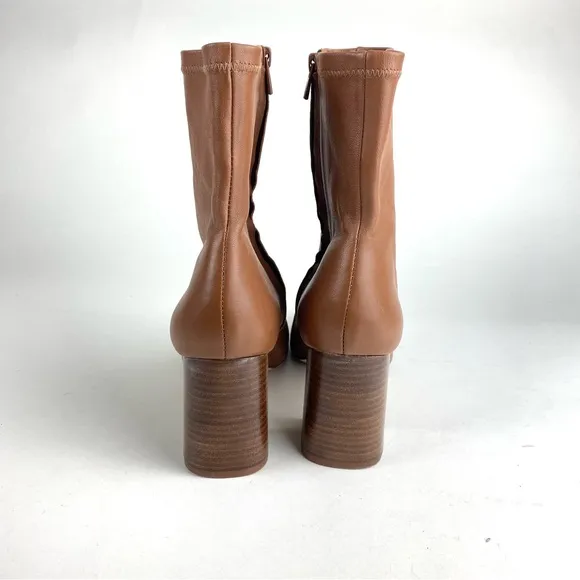 Anthropology Loeffler Randall Elise Tan Leather Ankle Boots