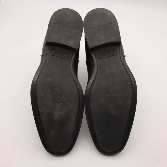 Aquatalia Adrian Chelsea Boots Men's Size UK 9 Black Leather Shoes Pull on Italy