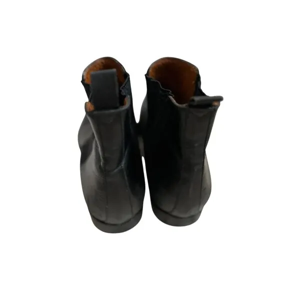 Aquatalia Chelsea Boots Men's Size 10.5 Black Leather Shoes Made in Italy