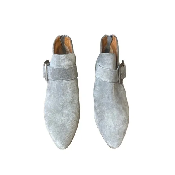 Aquatalia Women’s Gray Suede Filomena Ankle Boots (size 7)